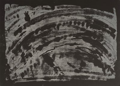 Poisoned Earth II, 2013 (motorsag-tresnitt) av Janet McKenzie