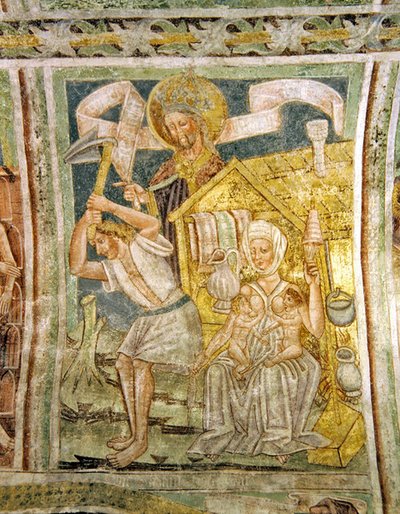 Adam og Evas første arbeid, 1490 av Janez Kastav