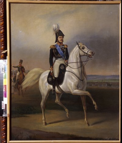 Ivan Fyodorovich Paskevich (1782-1856), greve av Erivan, visekonge av Polen. (Ivan Fyodorovich Paskevich, greve av Erivan, visekonge av kongeriket Polen). Maleri av January (Janvier) Suchodolski (1797-1875), olje på lerret, ca. 1830. Polsk kunst, ca. av January Suchodolski