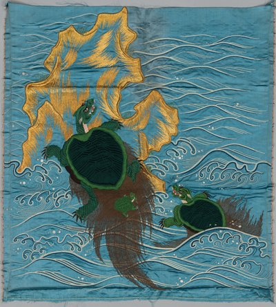 Brodert Fukusa av Japan, late 19th early 20th century