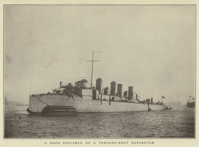 Et godt eksemplar av en torpedobåtødelegger av Japanese Photographer