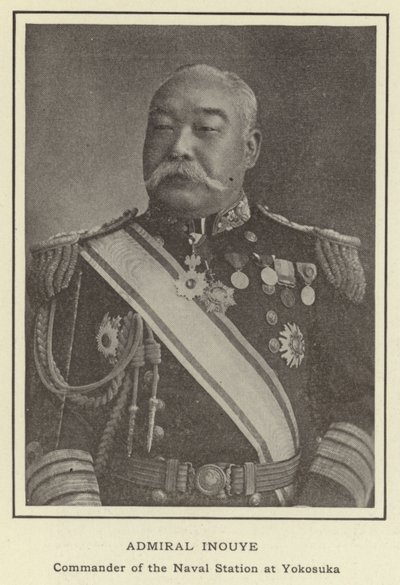 Admiral Inouye, sjef for marinestasjonen i Yokosuka av Japanese Photographer