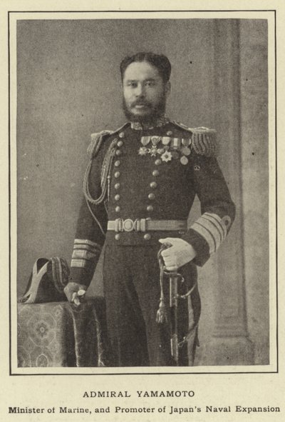 Admiral Yamamoto, marineminister og pådriver for Japans marineutvidelse av Japanese Photographer