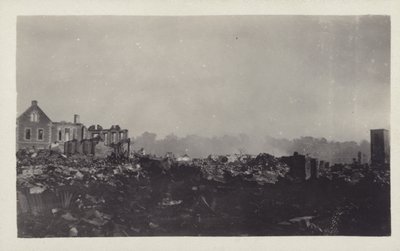 Etterdønningene av det store Kanto-jordskjelvet, Japan, 1923 av Japanese Photographer
