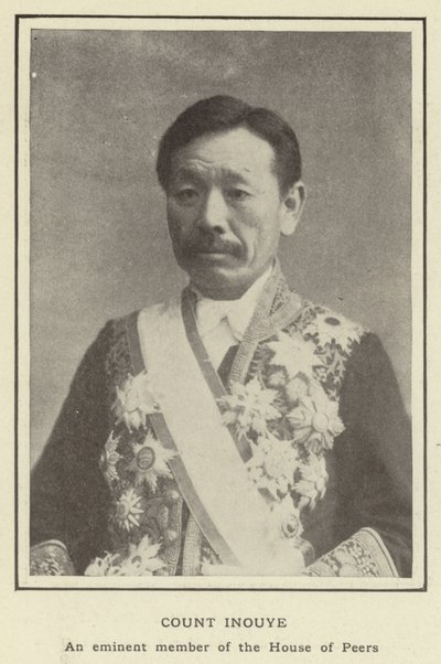 Grev Inouye, et eminent medlem av House of Peers av Japanese Photographer