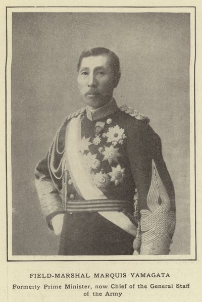 Feltmarskalk Marquis Yamagata, tidligere statsminister, nå sjef for hærens generalstab av Japanese Photographer