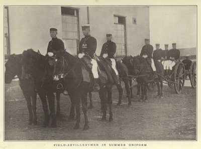 Feltartillerister i sommeruniform av Japanese Photographer