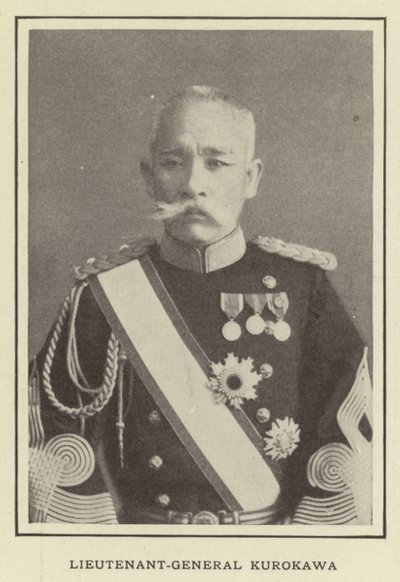 Lieutenant-General Kurokawa  av Japanese Photographer