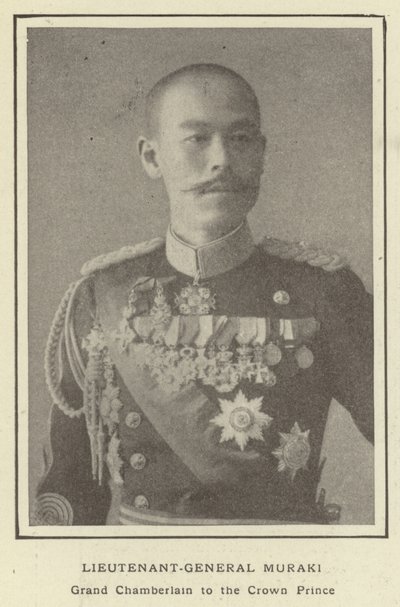 Generalløytnant Muraki, storkammerherre for kronprinsen av Japanese Photographer