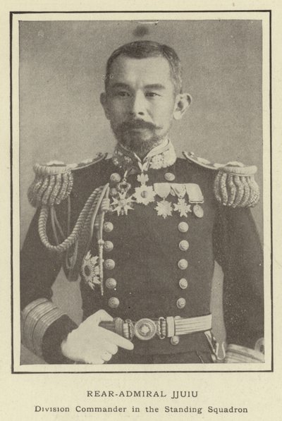 Kontreadmiral Jjuiu, divisjonssjef i den stående skvadronen av Japanese Photographer