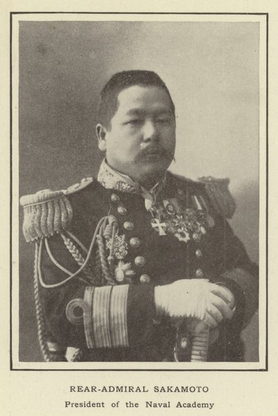 Kontreadmiral Sakamoto, president for Naval Academy av Japanese Photographer