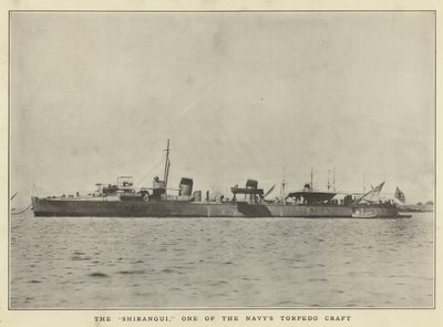 Shirangui, et av marinens torpedofartøy av Japanese Photographer