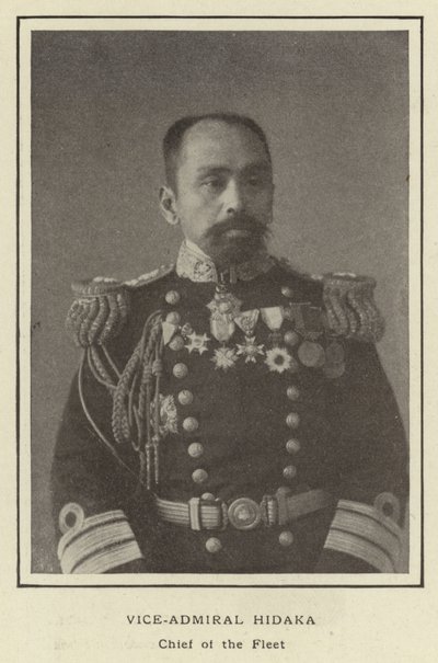 Viseadmiral Hidaka, sjef for flåten av Japanese Photographer