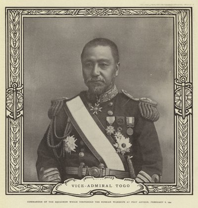 Viseadmiral Togo av Japanese Photographer
