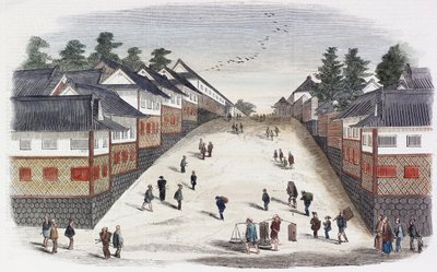 En gate i Princes Quarter, Jeddo av Japanese School