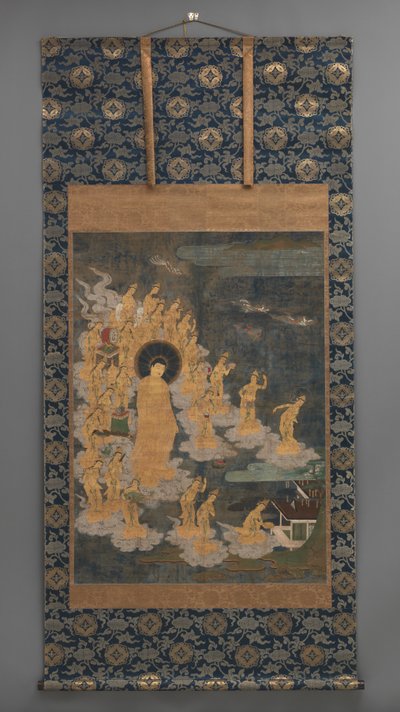 Amida ni Jugo Bodhisattva Laigo Figur av Japanese School
