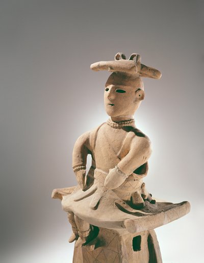 Barnefigur, arkaisk periode (terrakotta) av Japanese School