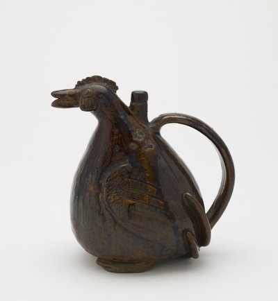 Ewer i form av en hane, Seto, Aichi prefektur, Edo-perioden (keramikk) av Japanese School