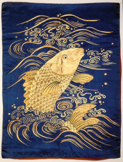 Gavedeksel (Fukusa) (gullinnpakket tråd) av Japanese School