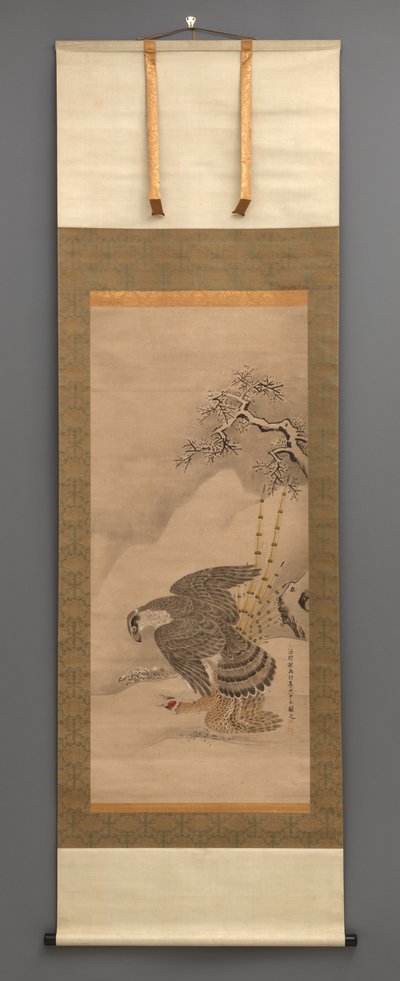 Hawk og Fasan av Japanese School