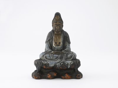 Bilde av ryggstøtte d Kan-on, Ito, Itofu, Edo Perio d eller Meiji Ella (Cerami c) av Japanese School