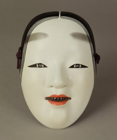 Noh teatermaske av en ung kvinne, japansk av Japanese School