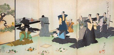 Mattilbud (treblokktrykk i farger) av Japanese School