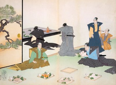 Mattilbud, 1800-tallet. av Japanese School