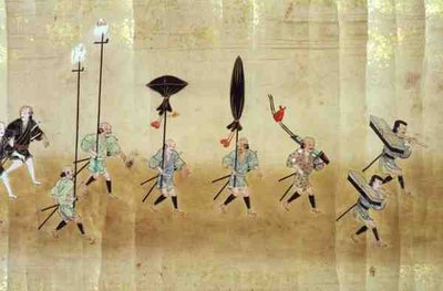 Sjette koreanske ambassade til Japan på tidspunktet for Tokugawa Ietsunas arvefølge i 1651, muligens av Kano Masunobu (1625-94) 1655-57 (rullemaleri) av Japanese School