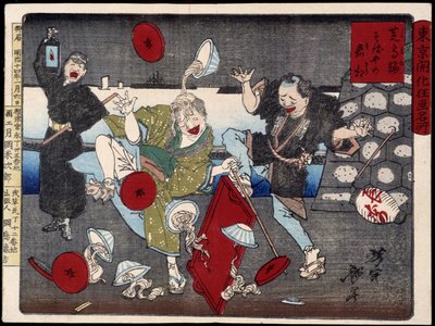 Skin Fomi Nan: Soba-kjøpmann (bokhvetenudler) og blind. av Japanese School