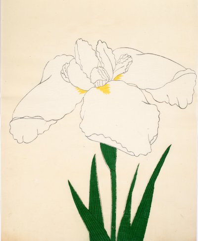 En vintreet-no-genser. 33, 1890 (Dette er DBock p Hayashi t) av Japanese School