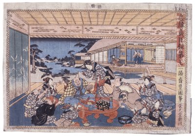 Uten tittel (Act Vii Of Chunyu Gishin Roku) (fargetresnitt) av Japanese School