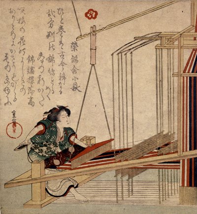 Veving i Japan på 1700-tallet. av Japanese School