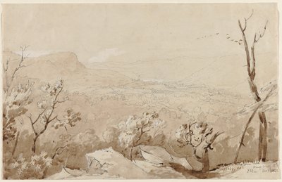 En utsikt fra Bald Mountain, Orange County, N. Y., 1843. av Jasper Francis Cropsey