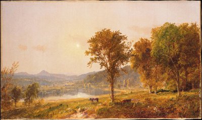 Brimstone- og Sugar Loaf-fjellene sett fra Warwick av Jasper Francis Cropsey