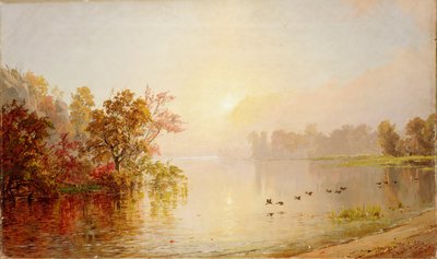 Disig ettermiddag - høst, 1873 av Jasper Francis Cropsey