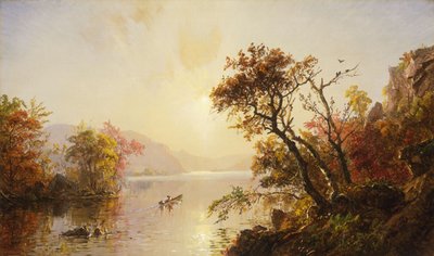 Roing ut av en vik, 1878 av Jasper Francis Cropsey