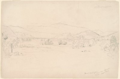 Studie for "View of Mt. Washington" av Jasper Francis Cropsey