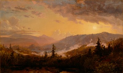 Solnedgang etter en storm i Catskill-fjellene, ca. 1860 av Jasper Francis Cropsey