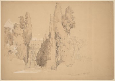 Villa d'Este, Tivoli av Jasper Francis Cropsey