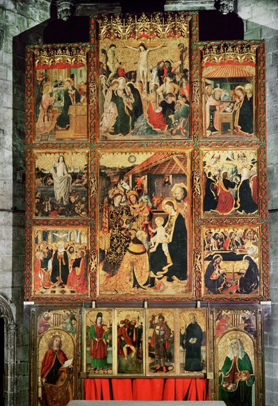 Alter fra det kongelige kapellet i Saint Agueda, Barcelona av Jaume Huguet