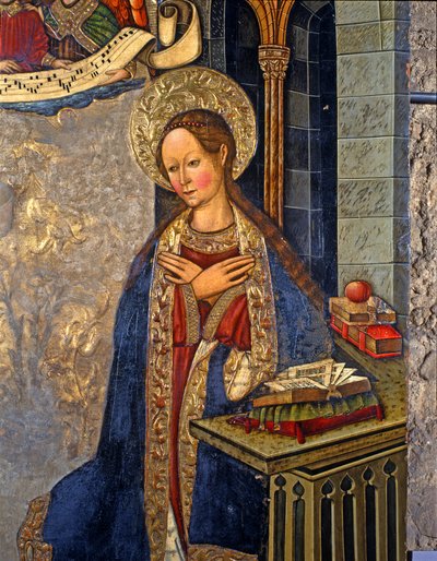 Bebudelsen, 1457 (tempera på tre) av Jaume the elder Ferrer