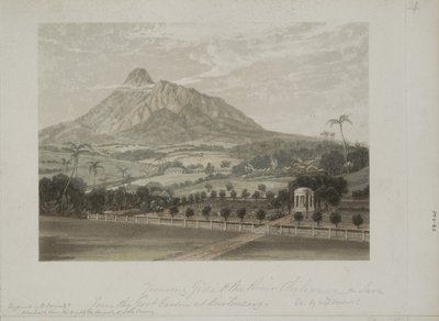 Hage ved Buitenzorg (akvatint) av Javanese School