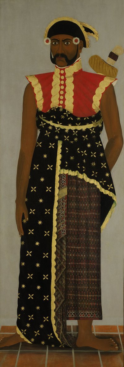 Javanesisk hoffmann, ca. 1820-70 av Javanese School