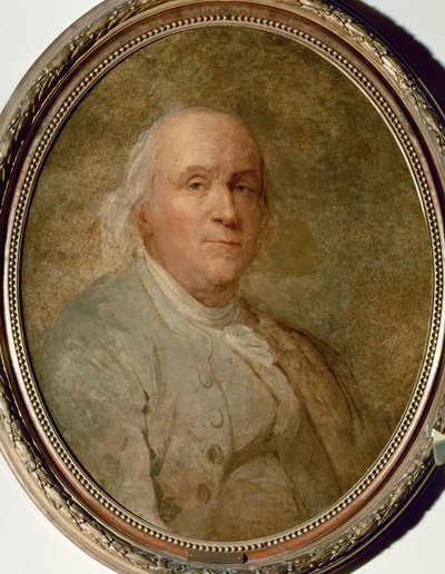 Benjamin Franklin, Staatsmann und Botschafter von Jean-Antoine Houdon