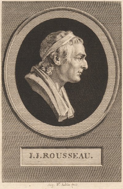 Jean-Jacques Rousseau av Jean-Antoine Houdon