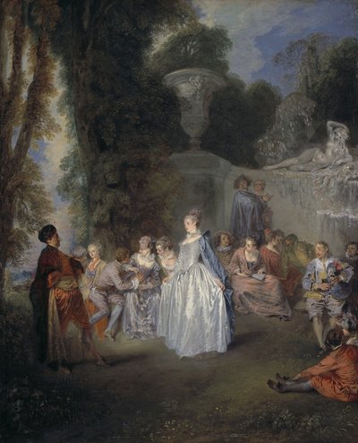 Venetianske festivaler av Jean-Antoine Watteau