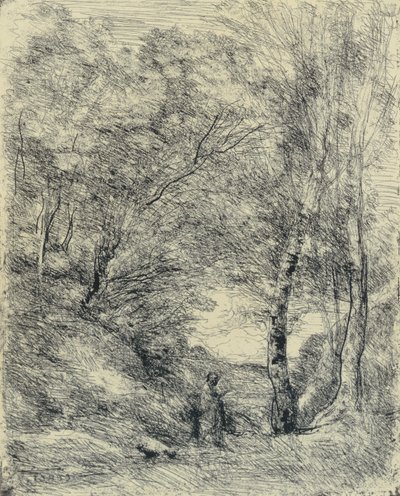 Horaces hage av Jean-Baptiste-Camille Corot