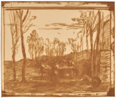Lunsj i lysningen av Jean-Baptiste-Camille Corot