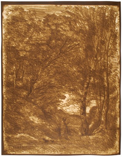 Horats hager av Jean-Baptiste-Camille Corot